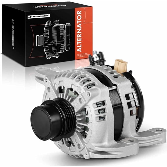 A-Premium Alternator Compatible with Ford Mustang 2015-2023 2.3L RWD 12V 200A 4-Groove Decoupler Pulley Clockwise Replace# 1042106910 FR3T10300FA