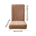 thumbnail image 3 of Funda de silla de poliéster lavable para sillas de comedor, oficina y restaurante, elástica, resistente a las manchas, en gris, beige, verde, café, 1 pieza, 3 of 7