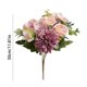 thumbnail image 4 of Yhmxh Flores artificiales de rosas e hortensias, ramo de seda con tallos, tallos de flores RFaux para bodas, fiestas, arreglos florales, decoración de mesas y centros de mesa para el hogar., 4 of 6