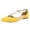 Yellow, variant on Women Comfortable Cross Strap Closed Toe D'Orsay Ballet Flats T-Straps Ankle Buckle Mary Jane Soft Casual Walking Party Shoes Size 9 Haze Blue