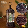 thumbnail image 4 of 13-Inch Musical Snow Globe Lantern, LED Rotating Christmas Tree Water Lantern, Flashing Holiday Decor & Xmas Gifts, 4 of 7