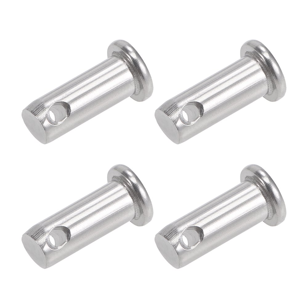 Single Hole Clevis Pins 8mm x 20mm Flat Head 304 Stainless Steel Link