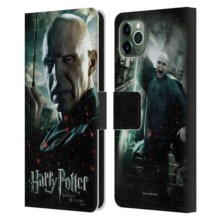 Head Case Designs Officially Licensed Harry Potter Deathly Hallows VIII  Voldemort Leather Book Wallet Case Cover Compatible with Apple iPhone 11  Pro