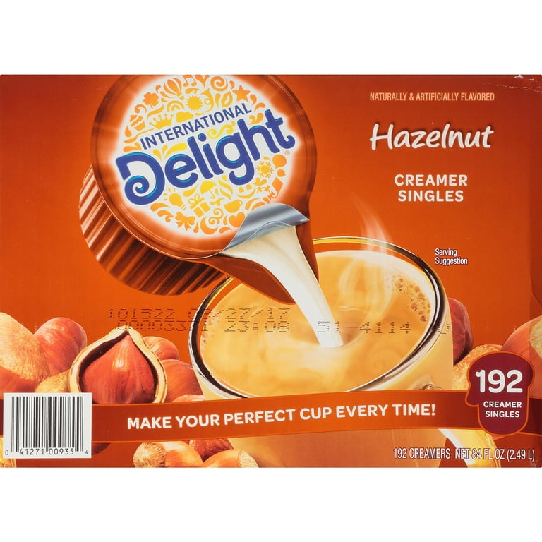International Delight Hazelnut Coffee Creamer Singles, 192 Ct