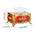 thumbnail image 2 of Vintage Style Acrylic Tissue Box Storage for Desktop Living Room and Bedroom Decor, 2 of 6