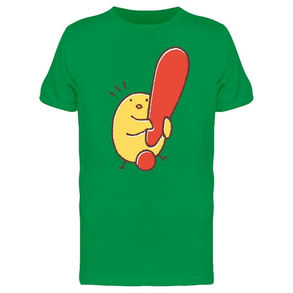 Chicken With An Exclamation Mark Tee Men's -Image by Shutterstock