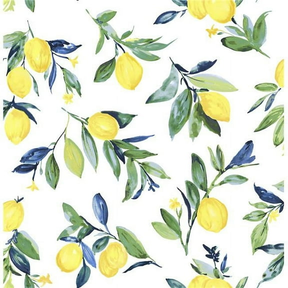 Lemon Drop Yellow Peel & Stick Wallpaper