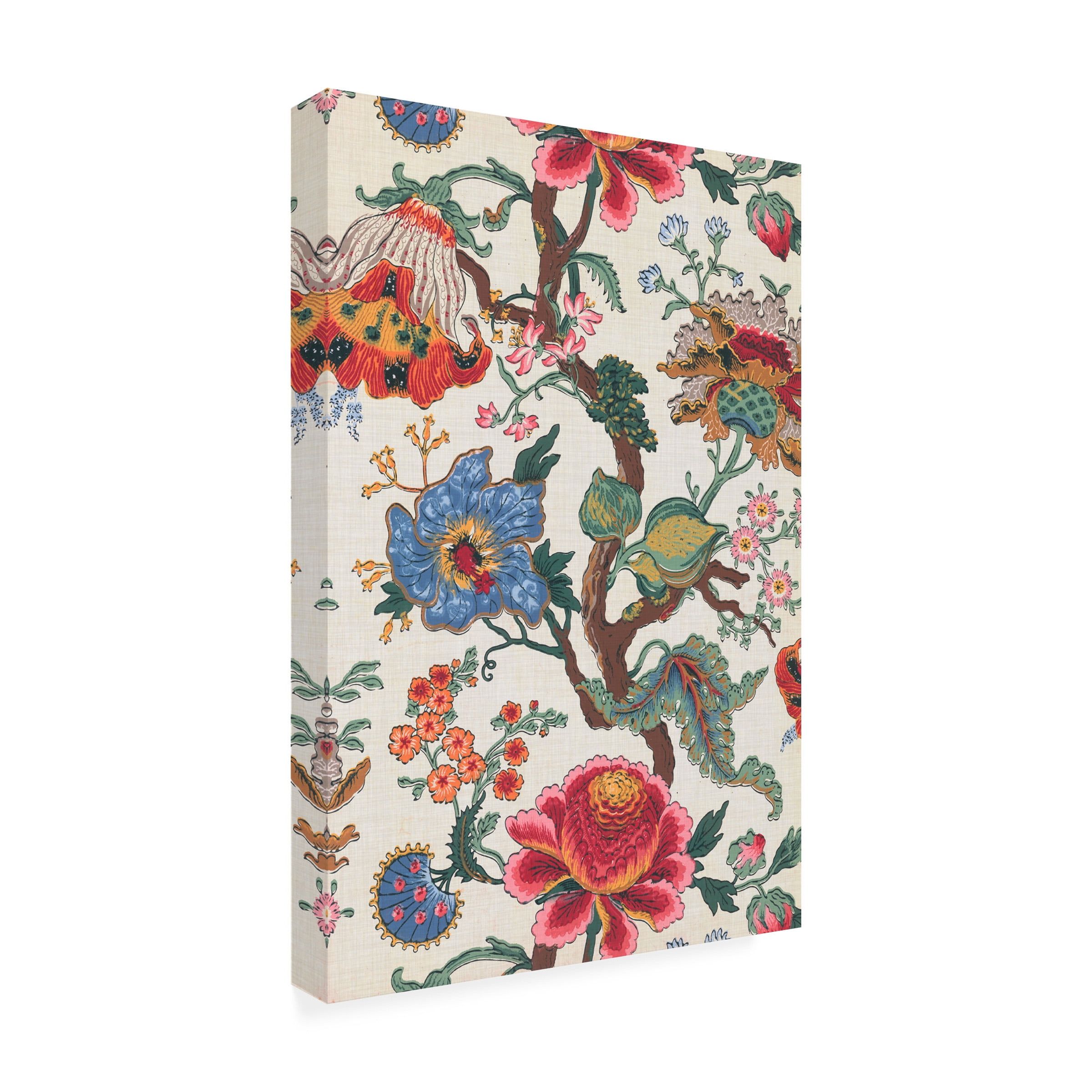 Baxter Mill Archive 'Vintage Jacobean Floral I' Canvas Art