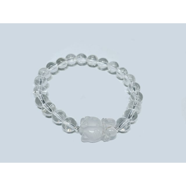 Piedras preciosas naturales Reiki Chakra piedras curativas cristal tallado Animal Hello Kitty pulseras para regalos