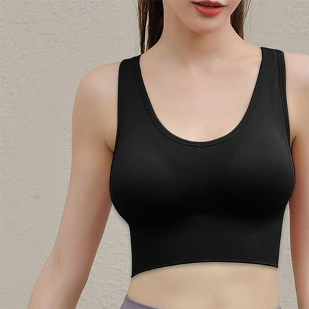 

Miayilima Bra For Women Ladies Gather Shockproof Yoga Running Fitness Bra Sports Bra Seamless Large Size Hollowed Out Sports Underwear
