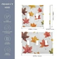 thumbnail image 2 of Yayeee Toggle Light Switch Wall Plate 2-Gang 4.56"x4.48" Decorative Outlet Cover, White Autumn Leaves, 2 of 7
