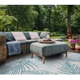 thumbnail image 5 of SAFAVIEH Courtyard Nick Floral Indoor/Outdoor Area Rug, 8' x 11', Grey/Aqua, 5 of 12