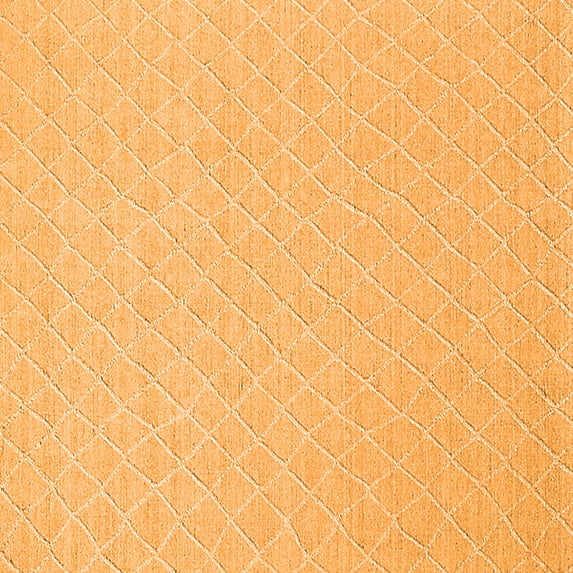 Ahgly Company Indoor Square Oriental Orange Industrial Area Rugs, 5' Square