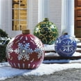 thumbnail image 5 of Christmas Ornament Ball Outdoor Pvc 60CM Inflatable Decorated Ball PVC Giant Big Large Balls Xmas Tree Decorations Toy Ball, 5 of 7