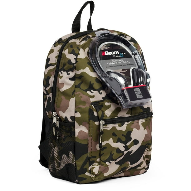ONLINE 17" Printed Backpack with Headphones