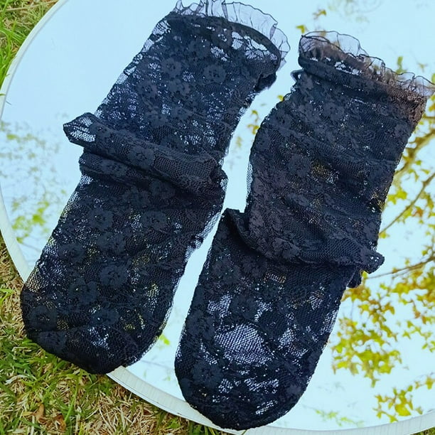 Calcetines de encaje hasta la rodilla para niña, medias de tubo, malla de encaje de princesa, moda de verano, nuevo estilo