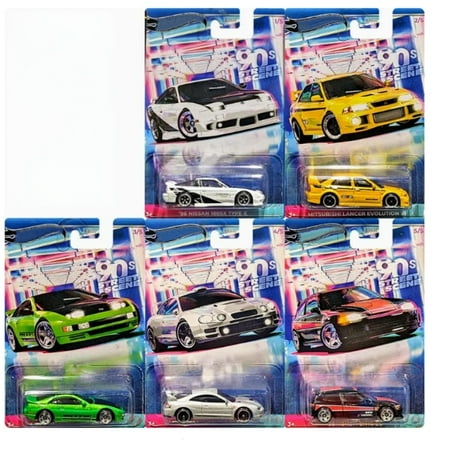 HW 90s Street Scene #1-5 Set of 5 Cars GDG44
