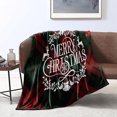 thumbnail image 1 of Manta navideña de cuadros rojos de búfalo para sofá, cama, manta de felpa difusa, decoración navideña para habitación, manta de franela polar súper suave, ligera y cálida para todas las estaciones, 1 of 8