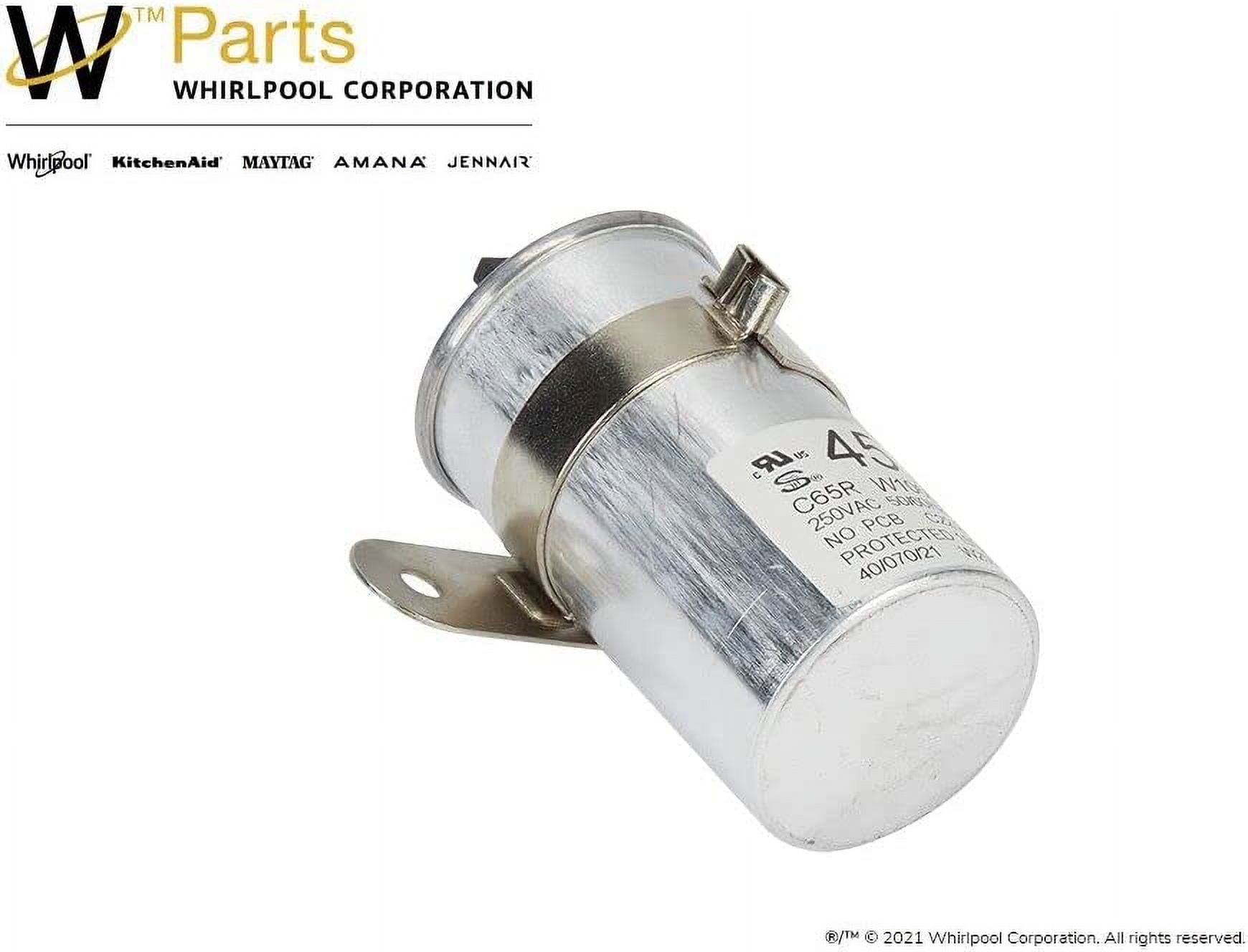 Whirlpool W10804665 Top Load Washer Run Capacitor