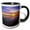 Black/White, variant on 3drose, California, Santa Barbara. Sunset on the Beach - Us05 Bja0386 - Jaynes Gallery, 11oz Magic Transforming Mug
