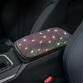thumbnail image 5 of Qiweii Diamond-Encrusted Car Armrest Cover with Sparkling Rhinestones, Center Console Cushion Pad with Flash Drill for Car Interior Decor, Non-Slip Protective Cover, 5 of 6