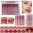 thumbnail image 1 of Puntoco Estuche para lápices delineador de labios de 6 + 7 colores, lápiz labial mate con gancho para labios que no se quita fácilmente de la taza, esmalte de labios, 1 of 5