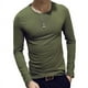 thumbnail image 4 of Camiseta de manga larga para hombre con diseño de fans del ejército de primavera y otoño, ajustada, de cuello redondo transparente multicolor, camisa básica para hombre, 4 of 6