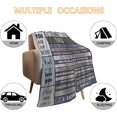 thumbnail image 4 of Best Dad Ever Blanket Gift for Fathers Day I Love You Dad Birthday Gifts Blanket from Daughter Son Present for Dad Men Soft Letter to My Dad Throw Blanket for Couch Bed 50x60, 4 of 4