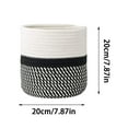 thumbnail image 3 of SXcggal Rope Woven Flower Decorative Indoor Flower Pot Style Small Storage Grocery Storage Practical Basic Flower Pots For Garden, 3 of 5