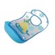 thumbnail image 2 of Baberos enrollables para bebés con bolsillo grande para recoger comida, para bebés y niños pequeños, ballena azul, 2 of 12