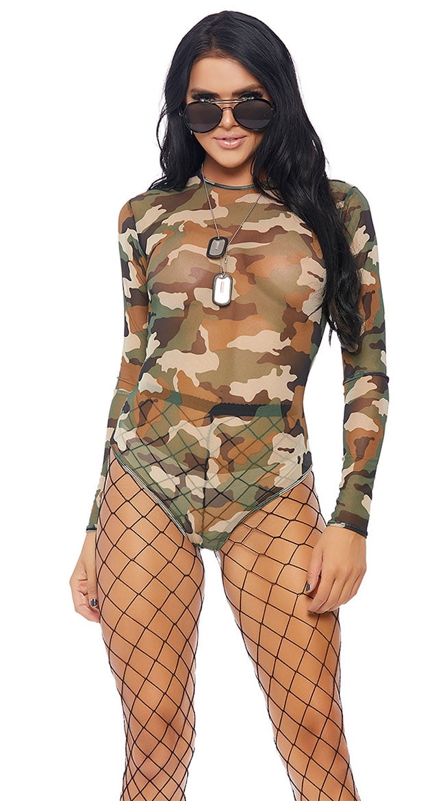 camo bodysuit