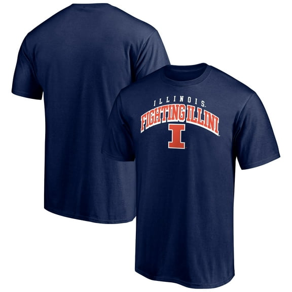 Men's Navy Illinois Fighting Illini Line Corps T-Shirt
