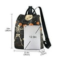 thumbnail image 3 of FORMRS Women's Travel Backpack Purse Anti-Theft Hidden Pockets Casual Shoulder Bag, Black Halloween Dancing Skeleton, 3 of 7