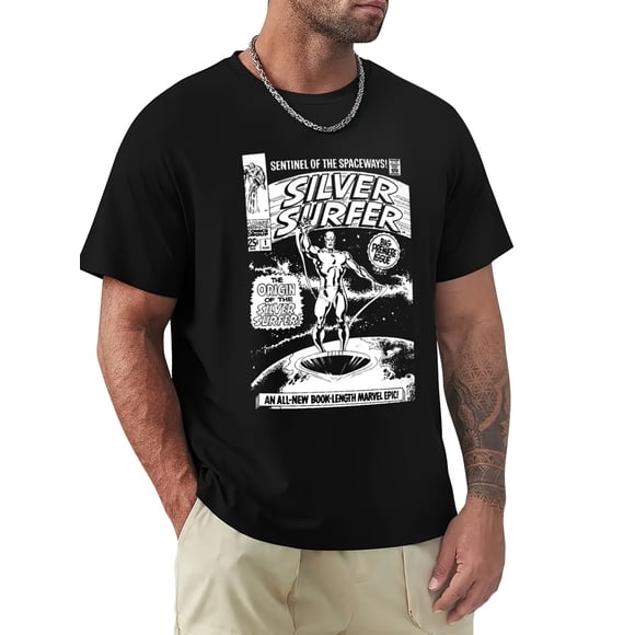 SILVER SURFER JOHN BUSCEMA T Shirt black t shirts for Man clothes boys white t shirts graphic t shirts o
