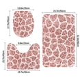 thumbnail image 2 of Bathroom Rugs Sets 3 Piece - Rose Gold Abstract Spots Absorbent Non Slip Bath Mats, U-Shape Toilet Lid Cover, Contour Mat, Soft Washable Shower Mats Bath Rug Mat for Bathroom Tub Toilet, 2 of 7
