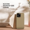 thumbnail image 4 of RadEnergy Shungite Silicone EMF Protection Case for iPhone 13, Anti-Radiation, Coffee Color, 4 of 9