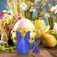 thumbnail image 5 of Toyeng 2PCS 3D Printed Easter Eggs with Bunny Inside, 3D Printing Animals Toys for Home Executive Desk Decor Red-Blue Gradient 8*5 cm, 5 of 9