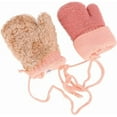 thumbnail image 4 of Toddler Kids Warm Winter Gloves, Cute Infant Baby Boys Girls Thick Fleece Lined Full Finger Ski Snow Gloves Mittens, 4 of 5