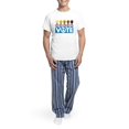 thumbnail image 5 of CafePress - Vote Peace Men's Light Pajamas - Men's Light Loose Fit Cotton Pajama Set, 5 of 7