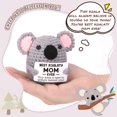 thumbnail image 2 of Figura de juguete NEVERNERVE hecha a mano a ganchillo para mamá koala, regalo de 5 x 8 x 9 cm, 2 of 7