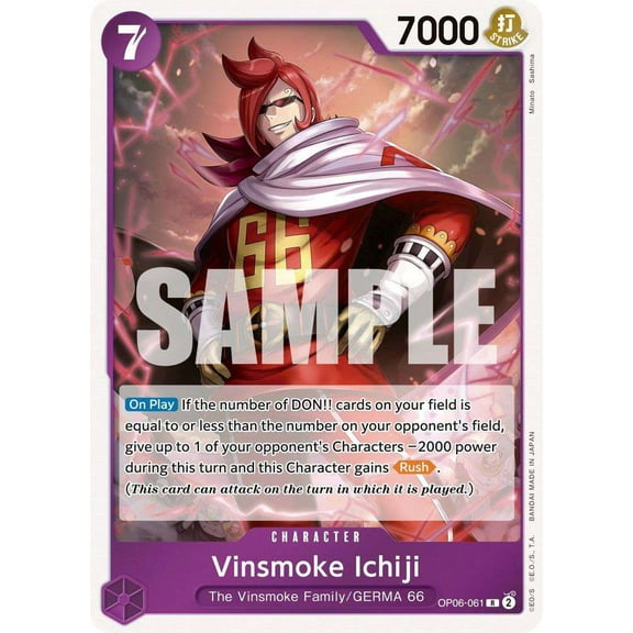 One Piece Wings of the Captain Rare Vinsmoke Ichiji OP06-061