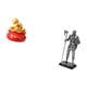 thumbnail image 5 of Estatua de caballero, escultura de escritorio, adorno de mesa, figura de resina, coleccionable, cuenco de tesoro, adecuado para regalar, decoración de, 5 of 8
