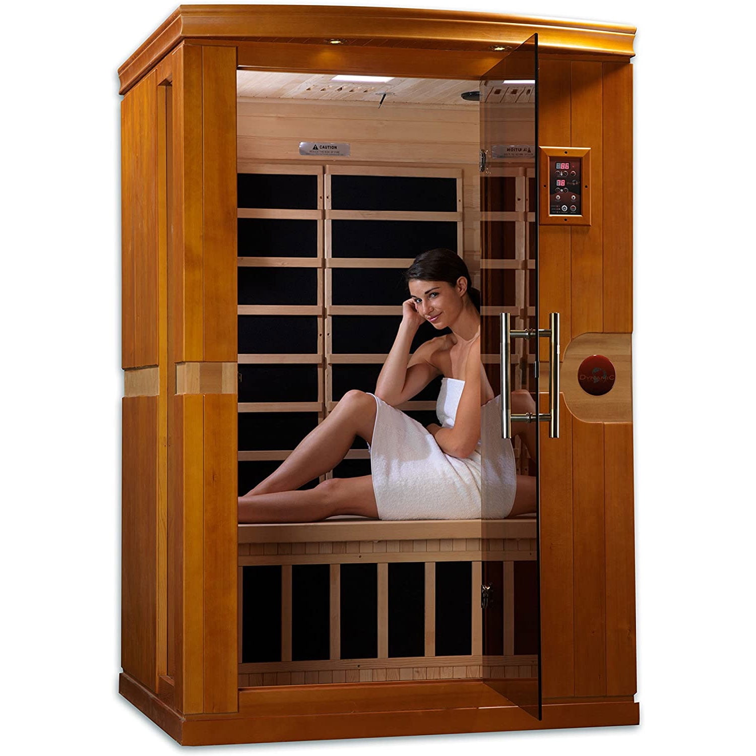 leerplan Hoofdkwartier zoete smaak Dynamic "Venice" 2-person Low EMF Far Infrared Sauna - Walmart.com