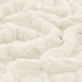 thumbnail image 7 of CREVENT Plush Soft White Heart Checkered Baby Receiving Blanket, 7 of 7