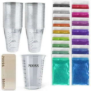 JUNTEX 6 Pcs Flat Stick Silicone Stir Sticks for Mixing Resin Epoxy Liquid  Paint Makeup