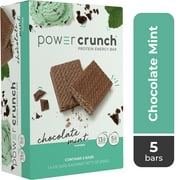 Power Crunch Original Protein Energy Bars, Chocolate Mint, 5 Ct Box, 1.4 oz