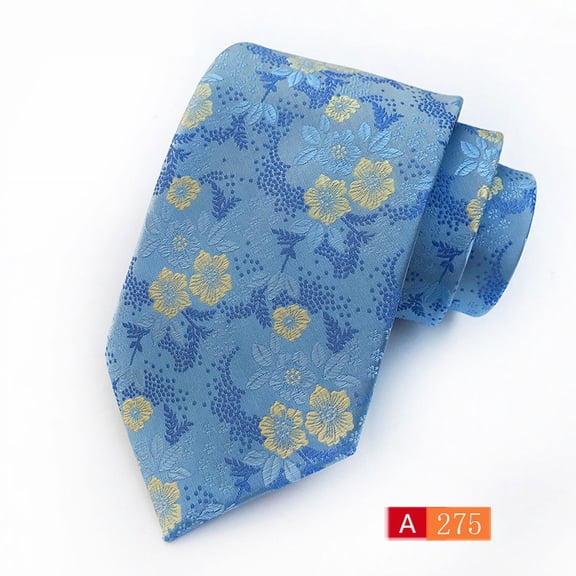 Men's Classic Stripe Woven Jacquard Silk Tie Formal Party Neckties Extra Long for Big and Tall Business Wedding