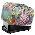 thumbnail image 5 of Yuyamidu 2 Slice Toaster Cover Boho Mandala Flower Bread Maker Dust Cover Wide Slot Breadmaker Cover Kitchen Decoration Spill Proof Microwave Toaster Oven Cover, 5 of 7