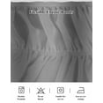 thumbnail image 5 of Gray Ombre Wrap Around Bed Skirts for Queen Bed 18" Drop,Bed Skirt with Adjustable Elastic Belt Dust Ruffle Bed Valance for Bedroom Hotel Luxury Modern Abstract Art Farmhouse Gradient Bed Frame Cover, 5 of 7