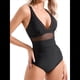 thumbnail image 2 of Traje de Baño de con Control de Abdomen para Mujer, Push Up, Cintura Alta. Negro S, 2 of 10